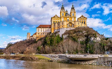 A view towards Melk Abbey, Austria